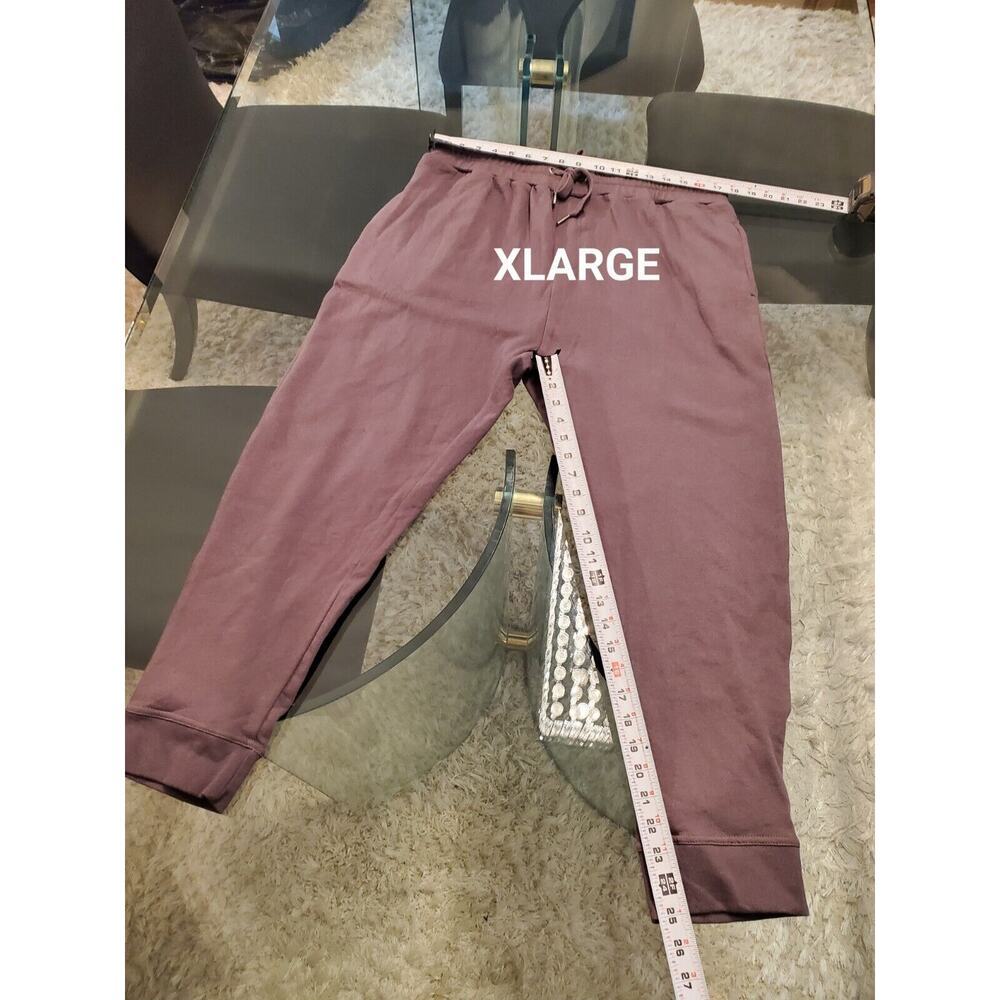 Mono B Women's Gray Pleated Elastic Waist Drawstring Tapered Leg Sweatpants‎ - Picture 12 of 13